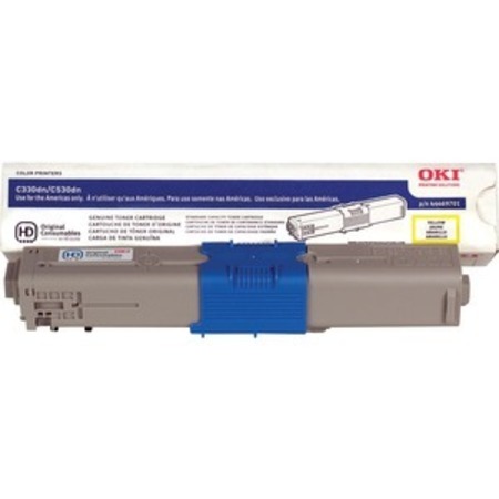 OKI Cartdridge, Toner, C330/C530, Yellow OKI44469701